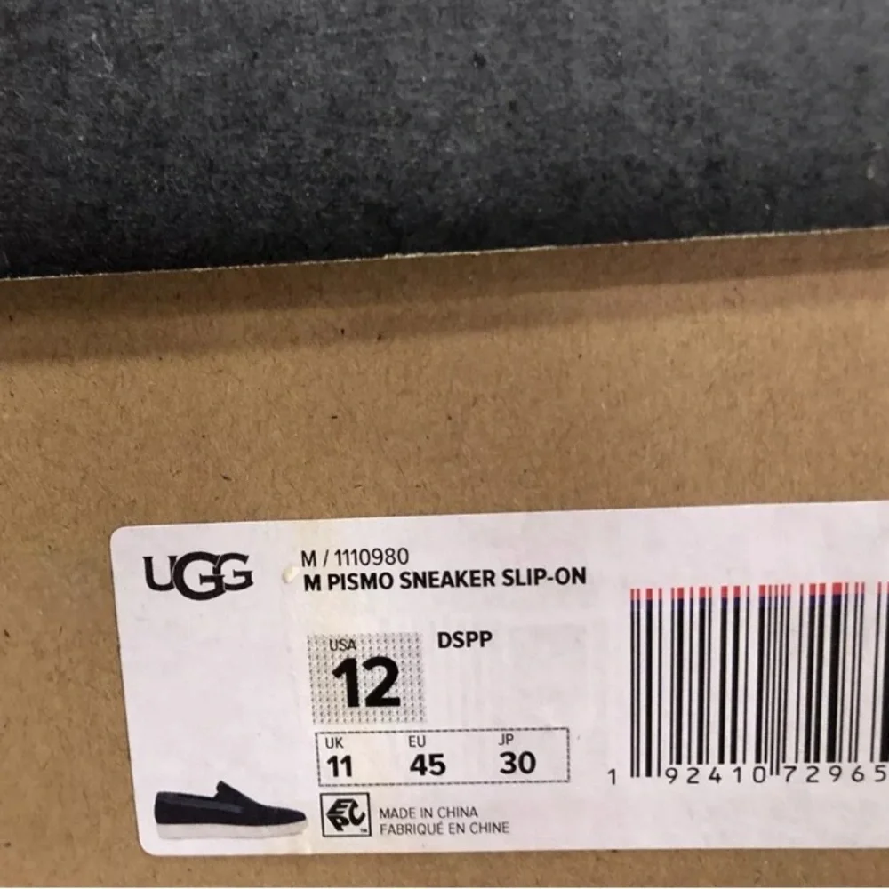 UGG Men's Pismo Low Blue Slip On Shoes, Size 12 M